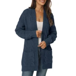 Seta T Women's Long Sleeve Cable Knit Cardigan Sweaters Open Front Fall Outwear Coat With Pockets 18 Seta T Women's Long Sleeve Cable Knit Cardigan Sweaters Open Front Fall Outwear Coat With Pockets -CUPSHE Store GUEST 7e255f57 b2a3 44df 82dc 60c495de7472