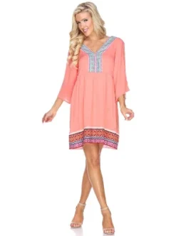 Women's Gabrielle Embroidered Dress - White Mark -CUPSHE Store GUEST 7e813f25 df82 45e0 bb0f ab1929c1fc44