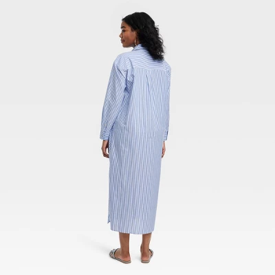 Women's Long Sleeve Cinch Waist Maxi Shirtdress - Universal Thread™ 1 Women's Long Sleeve Cinch Waist Maxi Shirtdress - Universal Thread™