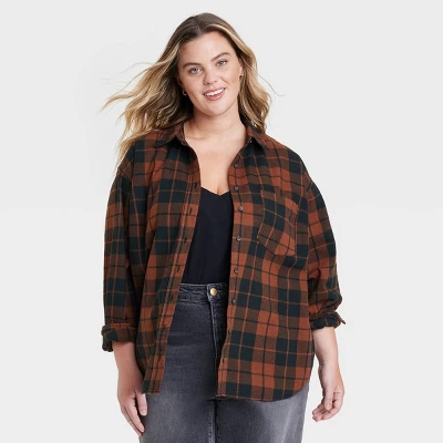 Women's Long Sleeve Flannel Button-Down Shirt - Universal Thread™ 4 Women's Long Sleeve Flannel Button-Down Shirt - Universal Thread™ - Image 4