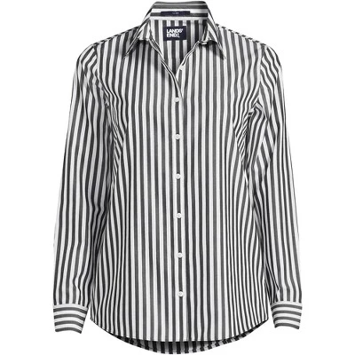Lands' End Women's No Iron Supima Cotton Long Sleeve Shirt 12 Lands' End Women's No Iron Supima Cotton Long Sleeve Shirt - Image 12