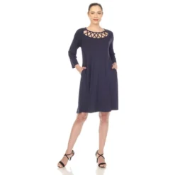 Women's Criss Cross Neckline Swing Dress -CUPSHE Store GUEST 82efb91d 629f 491c 96ac 4007e8e05a4f