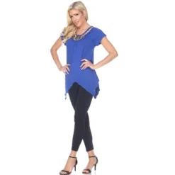 Women's Embellished V-Neck Fenella Top Tunic - White Mark -CUPSHE Store GUEST 8382728f d932 4db9 808f 1a1889b4cd12