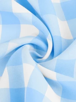 Allegra K Women's Casual Smocked Front Tie Back Checks Gingham Midi Dresses -CUPSHE Store GUEST 84f88e6e 08de 41d6 8bf0 c12ae3591851