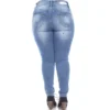 Women's Plus Size Paint Effect Light Blue Denim - White Mark 9 Women's Plus Size Paint Effect Light Blue Denim - White Mark -CUPSHE Store GUEST 85149467 7cc8 4951 8b32 e895a9984d6c