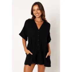 Petal And Pup Womens Winny Romper - Black 0 -CUPSHE Store GUEST 8867019a 9900 439e 8d49 ebb0e24f280c