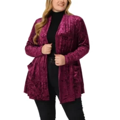 Agnes Orinda Plus Size Velvet Cardigans For Women Pocket Party Open Front Shawl 11 Agnes Orinda Plus Size Velvet Cardigans For Women Pocket Party Open Front Shawl -CUPSHE Store GUEST 88c6c276 659f 44a0 91cc 3b24ac549e6f