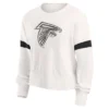 NFL Atlanta Falcons Women's Primary Antique Long Sleeve Crew Fleece Sweartshirt