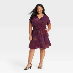 Women's Short Sleeve Twist-Front V-Neck Woven Sundress Dress - Ava & Viv™ 9 Women's Short Sleeve Twist-Front V-Neck Woven Sundress Dress - Ava & Viv™ -CUPSHE Store GUEST 8a91819a c961 42b4 9bc7 02044bed8680