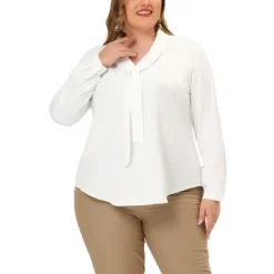 Agnes Orinda Women's Plus Size Elegant Tie Chiffon Formal Office Shirts 10 Agnes Orinda Women's Plus Size Elegant Tie Chiffon Formal Office Shirts -CUPSHE Store GUEST 8b96bf1f 6f1e 4d92 a636 32a82cf66a09