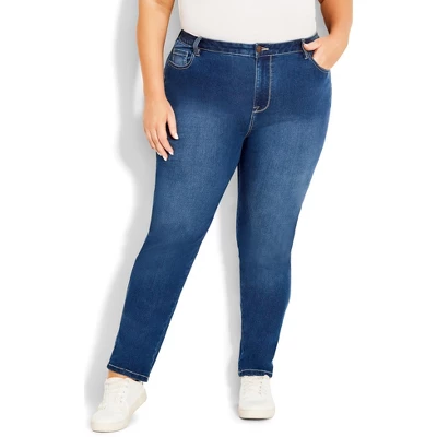 Women's Plus Size Butter Denim Skinny Jean Mid Wash - Petite | AVENUE 6 Women's Plus Size Butter Denim Skinny Jean Mid Wash - Petite | AVENUE - Image 6