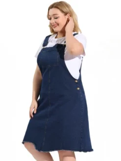 Agnes Orinda Women's Plus Size Overall Frayed Adjustable Strap Denim Suspender Shift Dress 11 Agnes Orinda Women's Plus Size Overall Frayed Adjustable Strap Denim Suspender Shift Dress -CUPSHE Store GUEST 8fed15fd 5849 41a0 86c8 55e3da96ae77