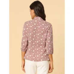 Allegra K Women's Printed Ruffle Shoulder Elastic Cuff Bow Tie Neck Blouse 13 Allegra K Women's Printed Ruffle Shoulder Elastic Cuff Bow Tie Neck Blouse -CUPSHE Store GUEST 96597f4b a1a5 4582 a3ca d3e7c218e521