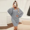 Women's Chunky Knit V-Neck Collar Sweater Dress - Cupshe -CUPSHE Store GUEST 9b707a92 1c35 410e a6cf 1c18f73205b7