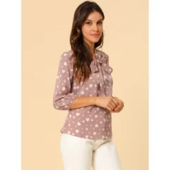 Allegra K Women's Printed Ruffle Shoulder Elastic Cuff Bow Tie Neck Blouse 12 Allegra K Women's Printed Ruffle Shoulder Elastic Cuff Bow Tie Neck Blouse -CUPSHE Store GUEST 9c709bde ef14 4501 bb6a 346e430208d8