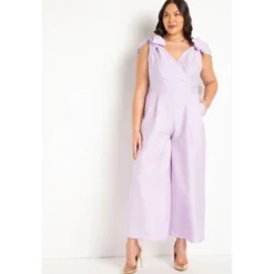 ELOQUII Women’s Plus Size Tie Strap Wide Leg Jumpsuit -CUPSHE Store GUEST 9cb146de 519d 45b4 a55c 2184c6626521