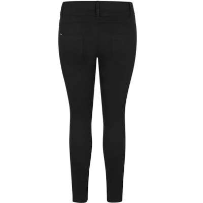 Women's Plus Size Asha Short High Rise Skinny Jean - Black | CITY CHIC 4 Women's Plus Size Asha Short High Rise Skinny Jean - Black | CITY CHIC - Image 4
