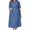 Jessica London Women’s Plus Size Soft Denim Shirtdress -CUPSHE Store GUEST a166a3af bb36 413e 891b 618ce97bd32c
