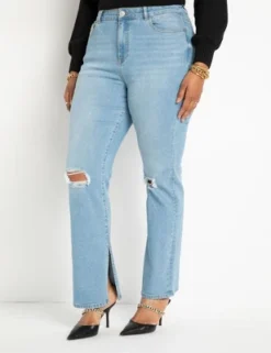 ELOQUII Women’s Plus Size Classic Fit Split Inseam Hem Straight Leg Jean 5 ELOQUII Women’s Plus Size Classic Fit Split Inseam Hem Straight Leg Jean -CUPSHE Store GUEST a271fad6 f9dd 446e 871b 747b1fafe669