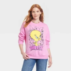 Looney Tunes Women's Tweety Cozy Graphic Sweatshirt - Pink 6 Looney Tunes Women's Tweety Cozy Graphic Sweatshirt - Pink -CUPSHE Store GUEST a5b22b17 ec56 4fc5 a573 2f9ce670a2c0