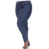 Women's Plus Size Super Stretch Denim With Leopard Pannel - White Mark -CUPSHE Store GUEST a71edffa 7e83 4ad6 b68d 06cc45ffdcee