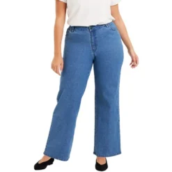 June + Vie By Roaman's Women’s Plus Size Curvie Fit Wide-Leg Jeans -CUPSHE Store GUEST ab681c23 0c90 4529 9a55 f0fb54129bde