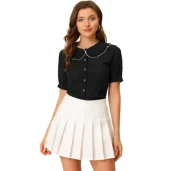 Allegra K Women's Peter Pan Collar Contrast Color Trim Gingham Button Up Shirt 14 Allegra K Women's Peter Pan Collar Contrast Color Trim Gingham Button Up Shirt -CUPSHE Store GUEST b100b8b9 4c15 4c6a 8b86 abe8ec178af3