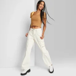 Women's High-Rise Cargo Baggy Jeans - Wild Fable™ Off-White 6 Women's High-Rise Cargo Baggy Jeans - Wild Fable™ Off-White -CUPSHE Store GUEST b7e40712 f8ea 4363 a50c 0f2642a9d94b
