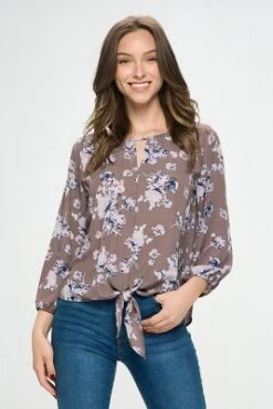 WEST K Women's Veronica Tie Front Blouse -CUPSHE Store GUEST b8f9bfaf 8801 4a29 a632 7247a9967f9b