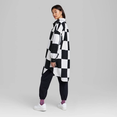 Women's Ascot + Hart Checkered Fleece Graphic Shacket 2 Women's Ascot + Hart Checkered Fleece Graphic Shacket - Image 2