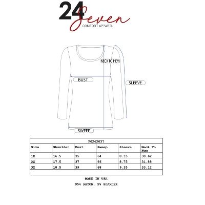 24seven Comfort Apparel Women's Plus Babydoll Tunic Top 3 24seven Comfort Apparel Women's Plus Babydoll Tunic Top - Image 3
