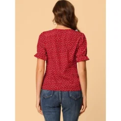 Allegra K Women's Square Neck Button Ruffle Sleeve Love Heart Printed Blouse Top 11 Allegra K Women's Square Neck Button Ruffle Sleeve Love Heart Printed Blouse Top -CUPSHE Store GUEST c1dc1148 32d5 4d24 a384 0292fe2b6d89