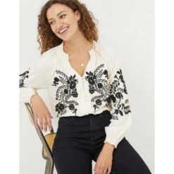 FatFace Womens Evelyn Craft Floral Blouse -CUPSHE Store GUEST c2c30498 dcef 4ae6 bf69 736b21eb95c4