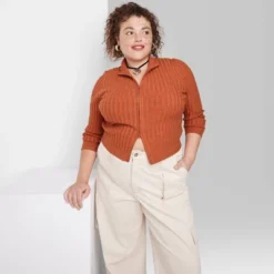 Women's Fitted Mock Turtleneck Zip-Up Cardigan - Wild Fable™ -CUPSHE Store GUEST c637565e f44e 4c93 8c31 d5d73d459b58