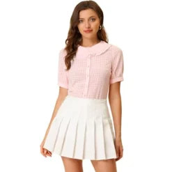 Allegra K Women's Peter Pan Collar Contrast Color Trim Gingham Button Up Shirt 15 Allegra K Women's Peter Pan Collar Contrast Color Trim Gingham Button Up Shirt -CUPSHE Store GUEST c6f4bf5e e4b9 4215 8317 6c5110a0cc0e