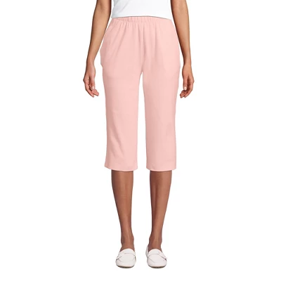 Lands' End Women's Sport Knit High Rise Elastic Waist Pull On Capri Pants 16 Lands' End Women's Sport Knit High Rise Elastic Waist Pull On Capri Pants - Image 16