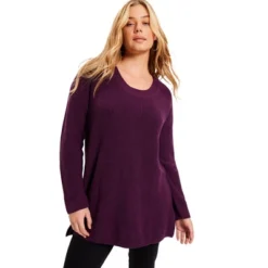 June + Vie By Roaman's Women’s Plus Size Scoopneck Sweater -CUPSHE Store GUEST d16a1805 7ff1 4092 90b7 6dd06c47fa4b