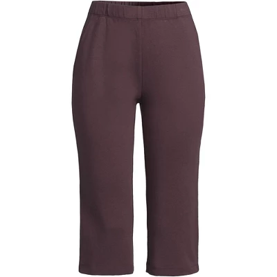Lands' End Women's Sport Knit High Rise Elastic Waist Pull On Capri Pants 14 Lands' End Women's Sport Knit High Rise Elastic Waist Pull On Capri Pants - Image 14