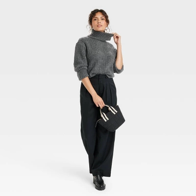 Women's Mock Turtleneck Cashmere-Like Pullover Sweater - Universal Thread™ 2 Women's Mock Turtleneck Cashmere-Like Pullover Sweater - Universal Thread™ - Image 2