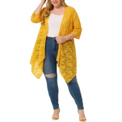 Agnes Orinda Women's Plus Size Draped Shawls Lightweight Open Front Lace Cardigans -CUPSHE Store GUEST d7d26df0 caa1 452e a00c ae53fc7709fe