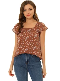 Allegra K Women's Chiffon Ruffle Sleeve Square Neck Floral Print Layered Blouse 32 Allegra K Women's Chiffon Ruffle Sleeve Square Neck Floral Print Layered Blouse -CUPSHE Store GUEST d9783e94 5e38 426a ab41 2b0e21f175d5