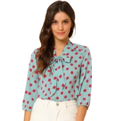 Allegra K Women's Printed Ruffle Shoulder Elastic Cuff Bow Tie Neck Blouse 16 Allegra K Women's Printed Ruffle Shoulder Elastic Cuff Bow Tie Neck Blouse -CUPSHE Store GUEST e7198c52 8211 43b6 b127 f3a91be84762