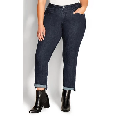 Women's Plus Size Greer Jean - Dark Wash | AVENUE 3 Women's Plus Size Greer Jean - Dark Wash | AVENUE - Image 3