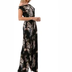 Women's Off The Shoulder Belted Jumpsuit - Ariella