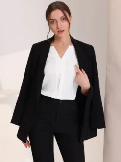 Allegra K Women's Elegant Chiffon V Neck Sleeveless Work Pleated Blouse -CUPSHE Store GUEST f1996b2e 72dc 4d04 bd04 d4b508208592