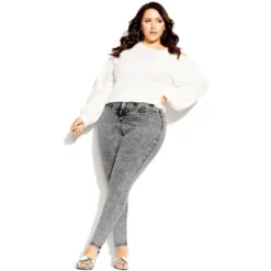 Women's Plus Size Harley Stylish Corset Skinny Jean - Acid | CITY CHIC -CUPSHE Store GUEST f512c9d7 1f5c 418f be2b 4838fa3cdc86