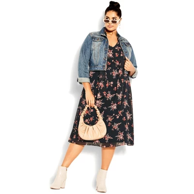 Women's Plus Size Alexandra Dress - Black | CITY CHIC 4 Women's Plus Size Alexandra Dress - Black | CITY CHIC - Image 4