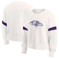 NFL Baltimore Ravens Women's Primary Antique Long Sleeve Crew Fleece Sweartshirt -CUPSHE Store GUEST f97f9ca8 a151 45f7 a00c 6bfe9d19bfeb